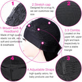 Kinky Curly Headband Wig Human Hair MYLOCKME Curly Human Hair Wigs for Women Full Machine Wig 180% Density