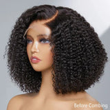 20 inches Hd Lace Wig Afro Kinky Curly Wig Afro Hair Wigs Transparent for Black Human Hair Mongolian Natural Lace Front wig
