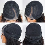Brazilian Kinky Straight Bob Wigs Brazilian Human Hair Lace Front Part Wigs Pre Plucked Short Lace Wigs For Women