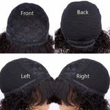 Short Bob Wigs Human Hair Short Pixie Cut Wigs with Bangs None Lace Front Wig Human Hair with Bangs Layered