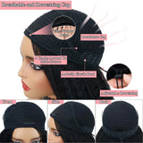 3 In 1 Half Wig Kinky Straight Human Hair Comfortable Fit Invisible Hairline Adjustable Drawstring Wigs for Seamless Hair