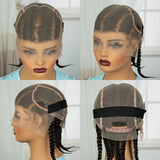 14Inch Lace Braiding Wigs Transparent HD Full Lace Natural Cornrow Braids Wigs for Women Lace Front Braided Wigs with Baby Hair