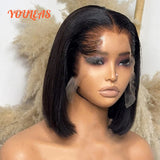 Lagos Hairline Straight Bob Human Hair Wig Short Dark Blonde 13x4 HD Lace Frontal Glueless Wigs Pre-plucked Ready To Wear