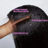 Brazilian Kinky Straight Bob Wigs Brazilian Human Hair Lace Front Part Wigs Pre Plucked Short Lace Wigs For Women