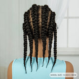 14Inch Lace Braiding Wigs Transparent HD Full Lace Natural Cornrow Braids Wigs for Women Lace Front Braided Wigs with Baby Hair